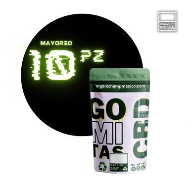 Mayoreo de CBD - Organic Hemp México - 10 piezas gomitas  cbd