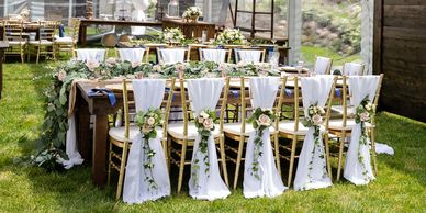 Rustic Captains Table Wedding