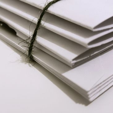 written proposals bound together