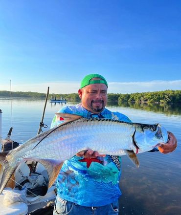 Tarpon in Mexico and Tarpon guide in San Felipe Yucatan Mexico