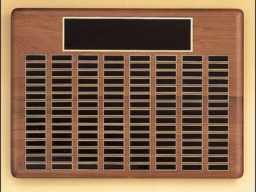 Solid Walnut Perpetual Plaque.