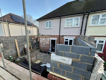 Mid construction point in Crondall