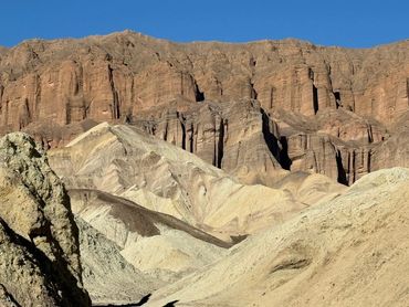 Red Cathedral in the Golden Canyon at Death Valley.