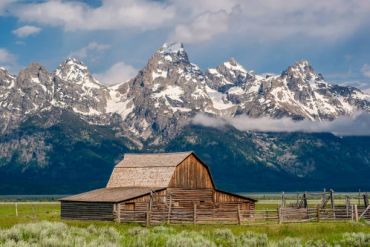 Mormon row at Grand Teton National Park.