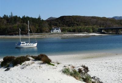 Kinegarry, looking back toward the Morar River, The shortest river in the UK.