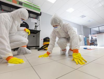 PPE equipped cleaning staff - people working wearing ppe