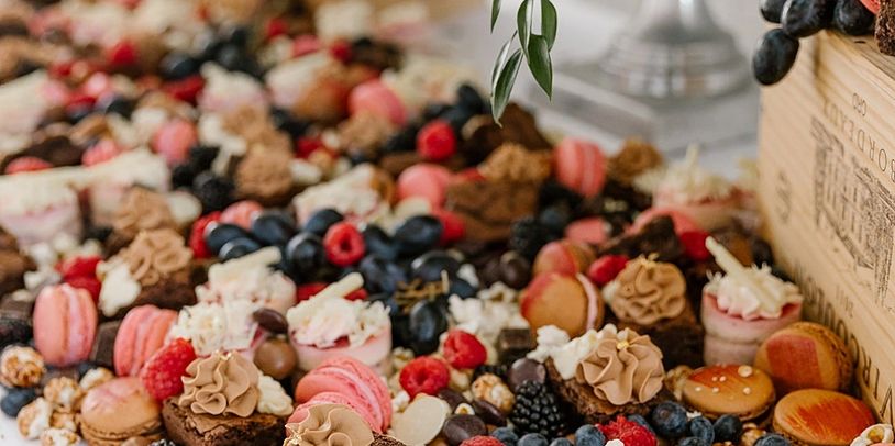 Popular for weddings, we create beautiful bespoke dessert tables.