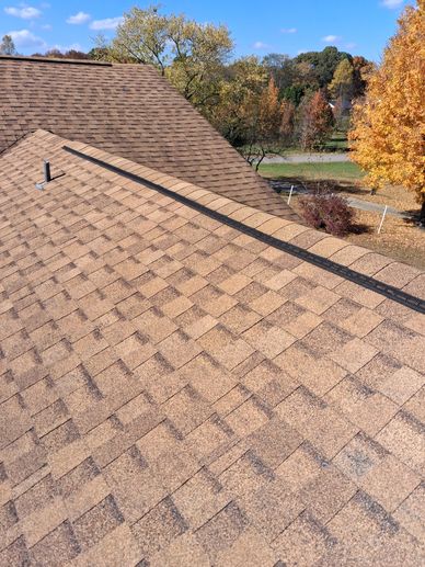 Roof inspected by Atchley Home Inspections in Taft, Tennessee.