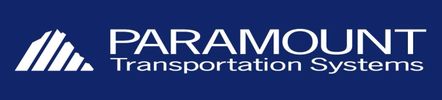 Paramount Transportation Systems logo with a blue background.
