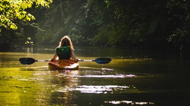 kayaker on the river