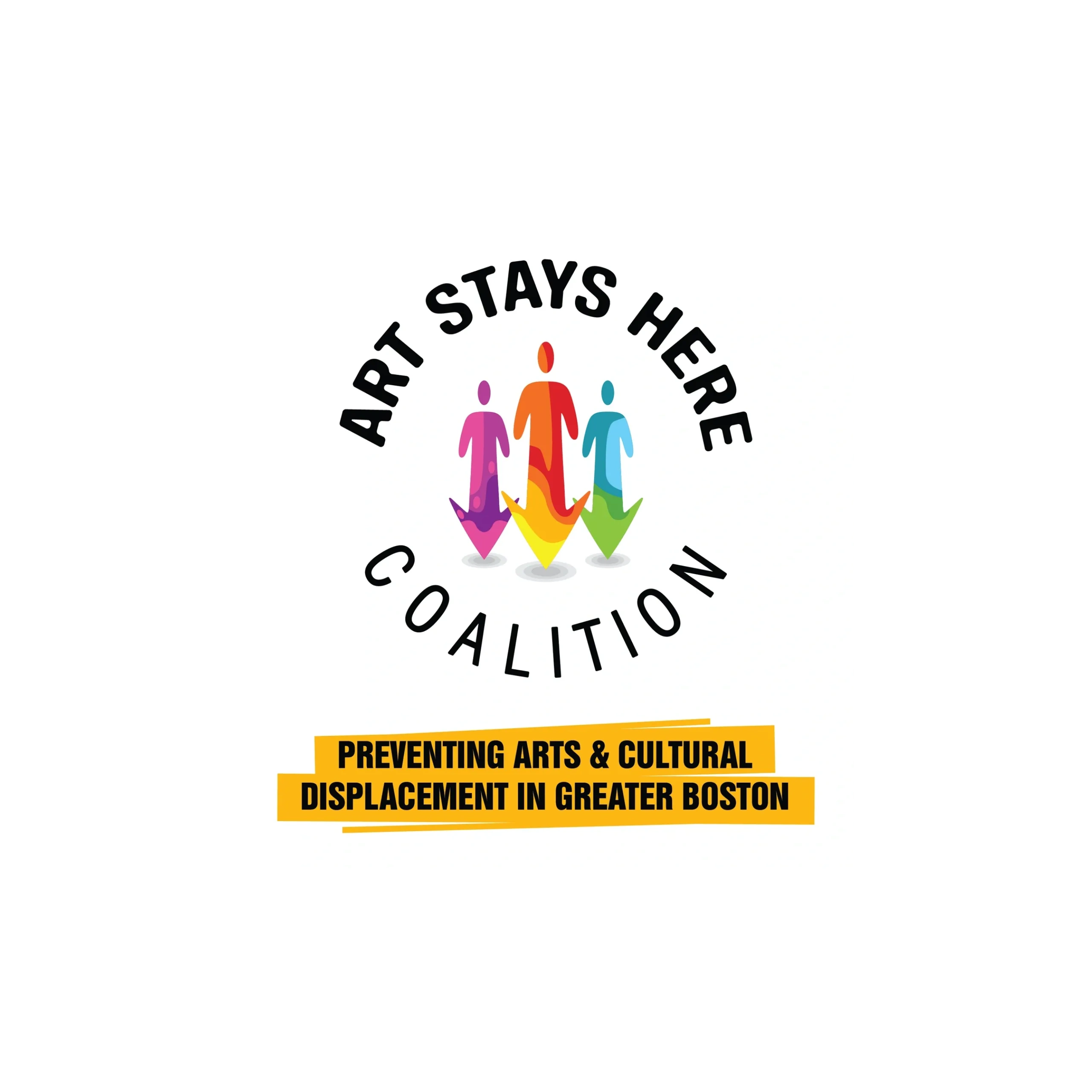#ARTSTAYSHERE COALITION logo design by Franklin Marval, Cyanta Studios