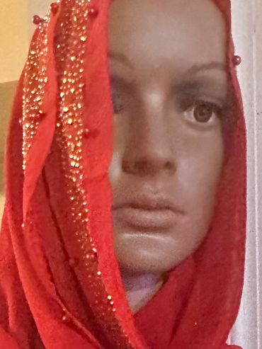 Candy Apple Red Hijab.