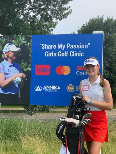 Ellie Sticha Participant in "Share my Passion Golf Clinic" Annika Foundation