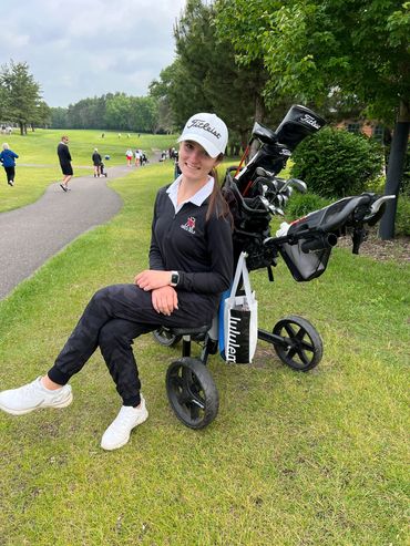 Ellie Sticha high school tournament at Bunker Hills gof course.