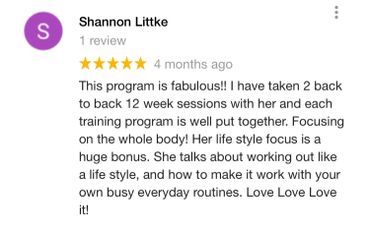 Fit Like a Girl's Online Training Testimonial