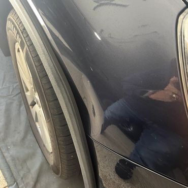 Subaru front fender damage
