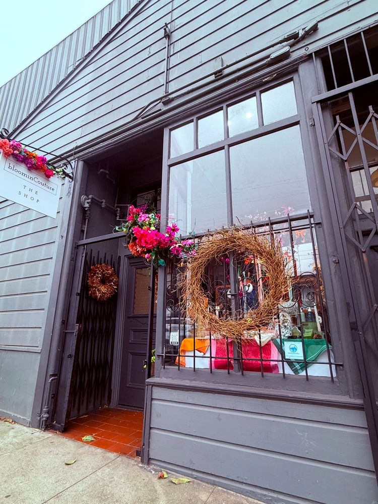 image of the storefront of The Shop at bloominCouture.