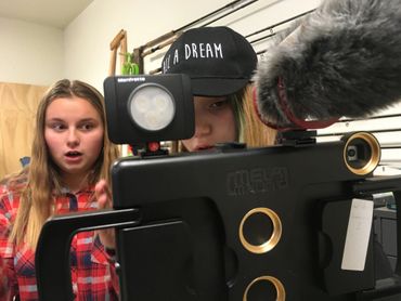 Maupin students finding some AMAZING features in the @FilMicPro app.With interviews all wrapped, the