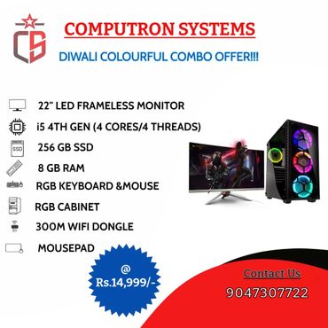 Computron Systems offers a Diwali combo with a gaming PC and accessories for Rs.14,999.