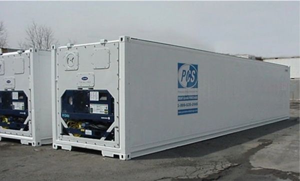 Ground cold storage unit, intermodal refrigerated container, cold storage pod