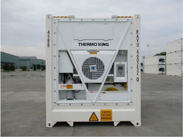 All electric refrigeration unit on a portable cold storage unit