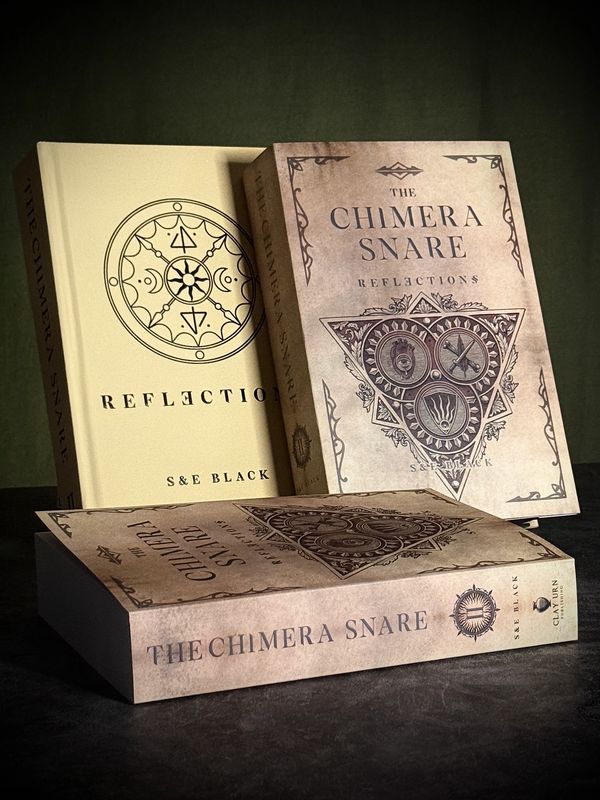 Image of paperback and hardcover versions of The Chimera Snare: Reflections