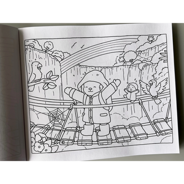 Caramelo e Pudim : aventuras na natureza. Um livro de colorir da editora Arte do Gato.