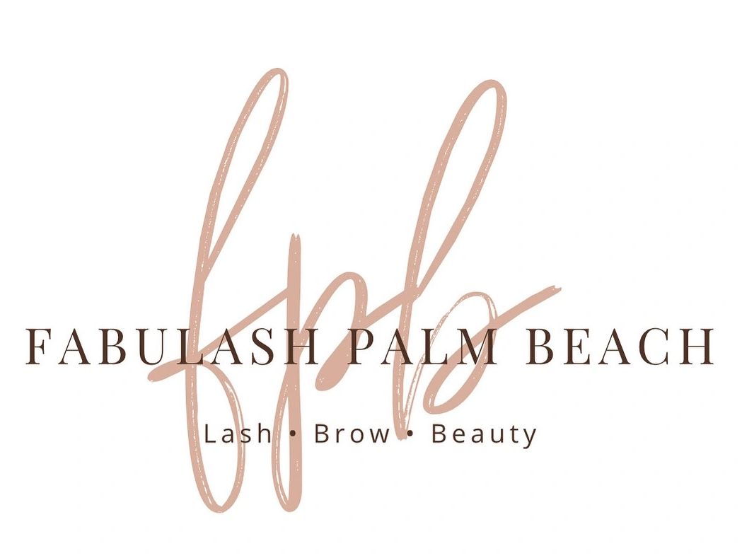 Elegant logo for Fabulash Palm Beach beauty services.