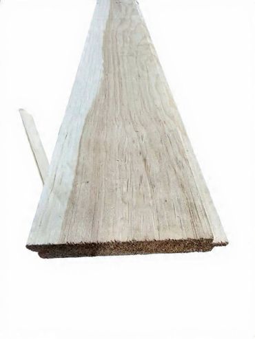 Close-up of a wooden plank with a weathered surface.