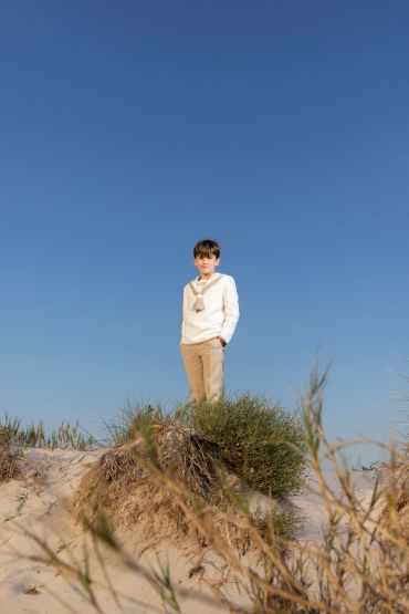 Niño durante una sesión de Primera Comunión en Orihuela Costa.