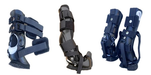 Custom carpal braces with paw section.