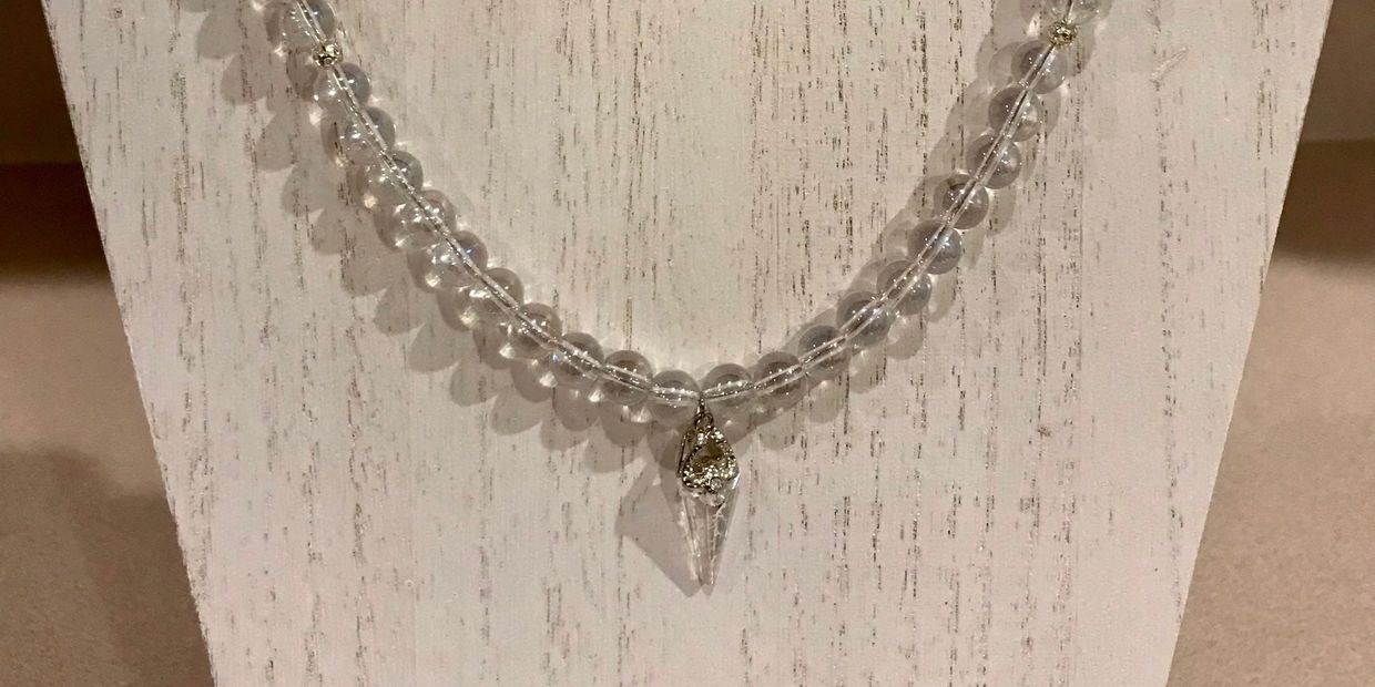 Angel Aura and Swarovski Crystal Necklace