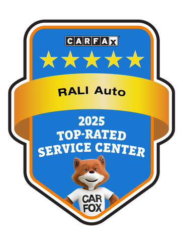 2025 Carfax Top-Rated Service Center badge for RALI Auto.
