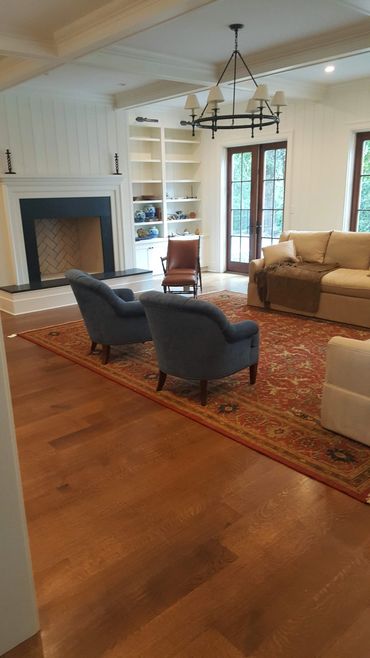 Wood floors in great room and throughout immaculate home in Knoxville