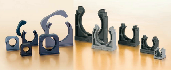 Open and closed fastening brackets
