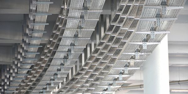 Infrastructure cable management wire tray