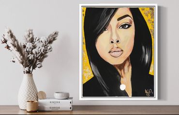 Customized commissioned painting Of beloved daughter