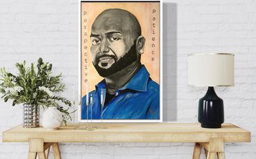 Customized commissioned painting Of late husband