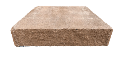 Rectangular brown stone slab.