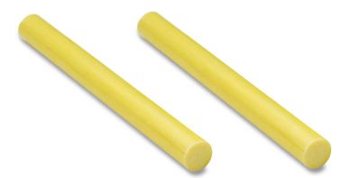 Two yellow plastic rods.