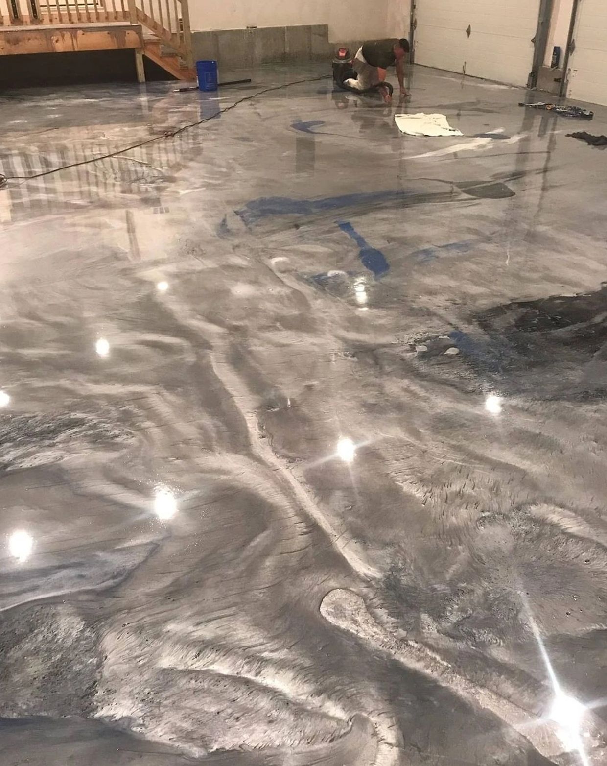 metallic epoxy floor 