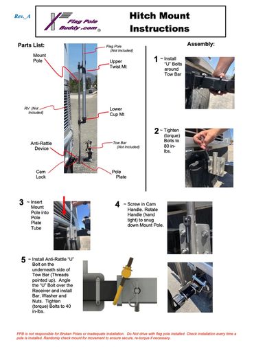 Hitch Mount Instructions