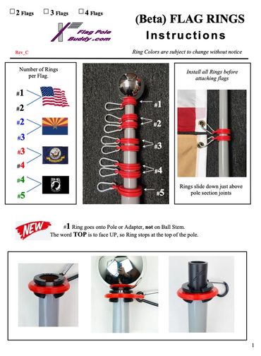 Flag Rings Instructions