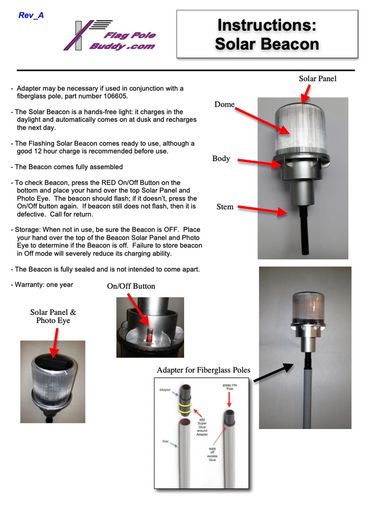 Solar Beacon Instructions