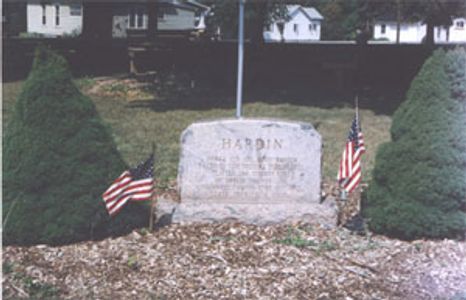 A memorial to Col. John Hardin.