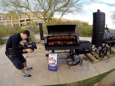 Horizon woodburning smoker on TV.