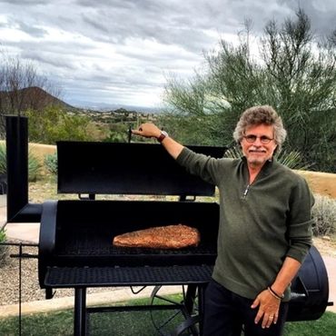 Brisket in a Horizon BBQ Smoker.
