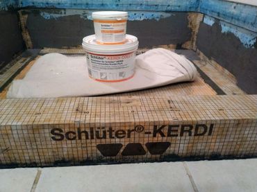State of the art Schluter Kerdi Coll sealant