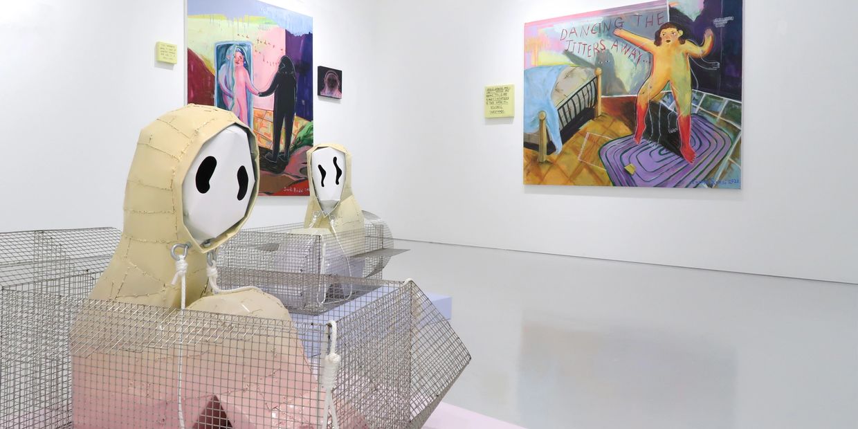 Installation shot of Bread Crumbs, courtesy of Richard Koh Fine Art