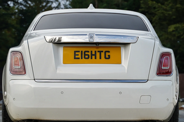 Rolls Royce Phantom 8 rear view, showcasing its timeless and distinctive tail lights.